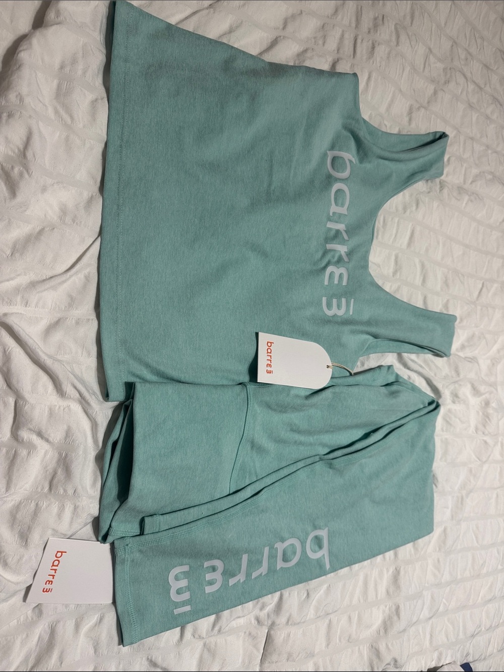 Barre3 Mint Green High-Rise Leggings